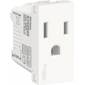 Toma de corriente 2P+T 15A 127 Vca. Blanco