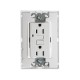TOMA DE CORRIENTE DUPLEX FALLA A TIERRA ICFT CON CHASIS Y SIN PLACA BLANCO | Simon 25 | CODIGO 25425-30