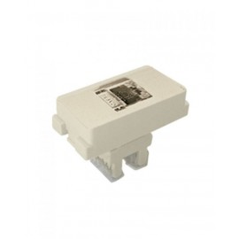 TOMA DE VOZ Y DATOS RJ45, CAT 6 MARFIL | ROYER 100