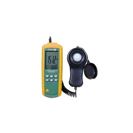 LUXOMETRO DIGITAL TECNOLOGIA LED, NIVEL DE LUZ 400.00O LUX, MEMORIA DE ALMACENAMIENTO 9I9 LECTURAS,