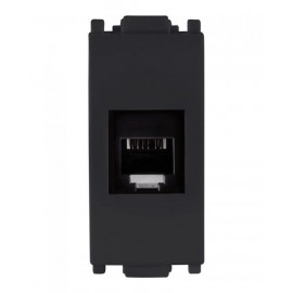 TOMA TELEFONICA RJ11 6 HILOS BLACK | ALPHA | ESTEVEZ