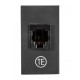 TOMA TELEFONICA RJ11 6 HILOS NEGRO | BETA | ESTEVEZ