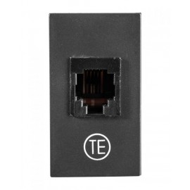 TOMA TELEFONICA RJ11 6 HILOS NEGRO | BETA | ESTEVEZ