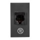 TOMA TELEFONICA RJ11 6 HILOS NEGRO | BETA | ESTEVEZ