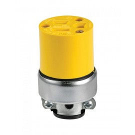 2887-BOX | CONTACTO ENT/RECTA ATERRIZADA 15A 127V AMARILLO | ARROW HART