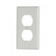 5132W | PLACA PARA RECEPTACULO DUPLEX NYLON BLANCO | ARROW HART