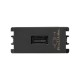 CARGADOR USB 1 MOD GRAFITO S26 | Simon 26 | CODIGO 2601097-038