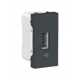 Toma USB 2.0 para transmisión de datos. Grafito