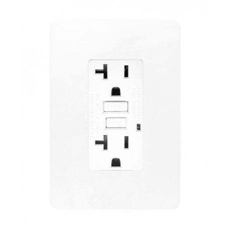 CONTACTO DUPLEX FALLA A TIERRA (GFCI) CON PLACA UNNO BLANCO INCLUIDA UNNO