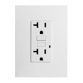CONTACTO DUPLEX FALLA A TIERRA (GFCI) CON PLACA ZENIT BLANCA INCLUIDA ZENIT