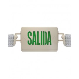 EXIT IP20 2 CABEZALES “SALIDA” VERDE 3.7W+2x1W 120-277V ILUMINACION