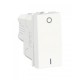 Interruptor bipolar 10A 127 Vca. Blanco