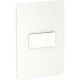 Interruptor sencillo con placa 10A 127 Vca. Blanco