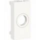 Modulo ciego con salida de cable. Blanco