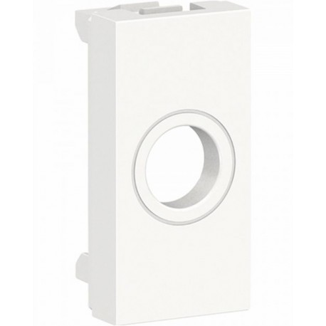 Modulo ciego con salida de cable. Blanco