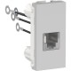 Modulo telefónico RJ11 4 hilos. Aluminio