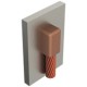 MOLDE P/SOLDAR CABLE  DE 4/0 A SUPERFICIE PLANA MCA CADWELD