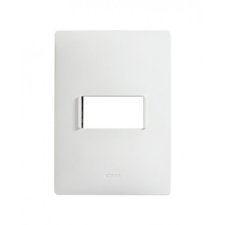 PLACA 1 MODULO C/CHASIS – BLANCO/GRAFITO S26 | Simon 26 | CODIGO 2600611-130