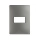PLACA 1MODULO S/CHASIS  – ACERO S26 | Simon 26 | CODIGO 2600611-110