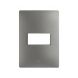 PLACA 1MODULO S/CHASIS  – ACERO S26 | Simon 26 | CODIGO 2600611-110