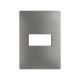 PLACA 1MODULO S/CHASIS  – ACERO S26 | Simon 26 | CODIGO 2600611-110