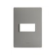 PLACA 1MODULO S/CHASIS  – GRIS PLOMO S26 | Simon 26 | CODIGO 2600611-035