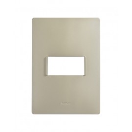 PLACA 1MODULO S/CHASIS  – ORO BLANCO S26 | Simon 26 | CODIGO 2600611-034