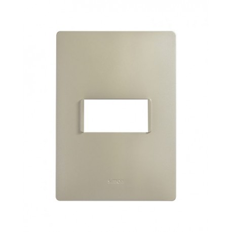 PLACA 1MODULO S/CHASIS  – ORO BLANCO S26 | Simon 26 | CODIGO 2600611-034
