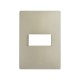 PLACA 1MODULO S/CHASIS  – ORO BLANCO S26 | Simon 26 | CODIGO 2600611-034