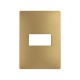 PLACA 1MODULO S/CHASIS  – ORO MATE S26 | Simon 26 | CODIGO 2600611-066