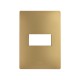 PLACA 1MODULO S/CHASIS  – ORO MATE S26 | Simon 26 | CODIGO 2600611-066
