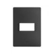 PLACA 1MODULOS S/CHASIS  – NEGRO AZABACHE S26 | Simon 26 | CODIGO 2600611-071