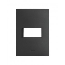PLACA 1MODULOS S/CHASIS  – NEGRO AZABACHE S26 | Simon 26 | CODIGO 2600611-071