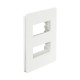 PLACA 2 MODULOS BLANCA CHASIS BLANCO UNNO
