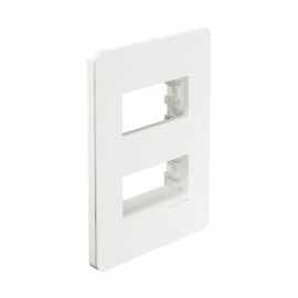 PLACA 2 MODULOS BLANCA CHASIS BLANCO UNNO