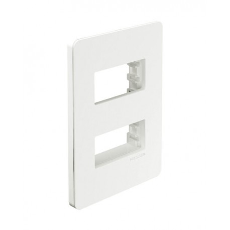 PLACA 2 MODULOS BLANCA CHASIS BLANCO UNNO