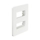 PLACA 2 MODULOS BLANCA CHASIS BLANCO UNNO