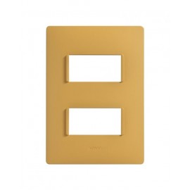 PLACA 2MODULOS S/CHASIS  – AMARILLO AMBAR S26 | Simon 26 | CODIGO 2600612-062