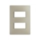 PLACA 2MODULOS S/CHASIS  – ORO BLANCO S26 | Simon 26 | CODIGO 2600612-034