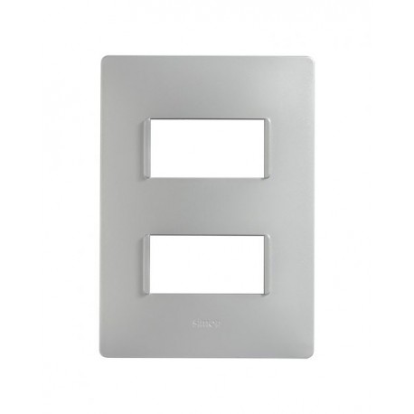 PLACA 2MODULOS S/CHASIS  – PLATA S26 | Simon 26 | CODIGO 2600612-033