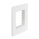 PLACA 3 MODULOS BLANCA CHASIS BLANCO UNNO