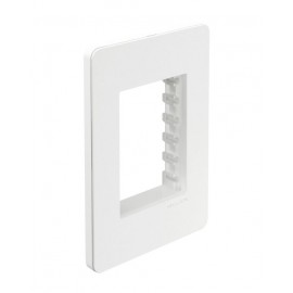 PLACA 3 MODULOS BLANCA CHASIS BLANCO UNNO