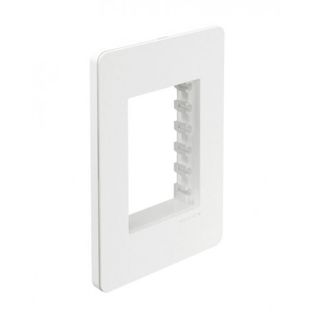 PLACA 3 MODULOS BLANCA CHASIS BLANCO UNNO