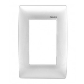 PLACA 3 MÓDULOS BLANCO | ROYER 100