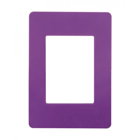 PLACA 3 MODULOS LILA CHASIS BLANCO UNNO