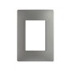 PLACA 3MODULOS S/CHASIS  – ACERO S26 | Simon 26 | CODIGO 2600613-110