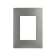 PLACA 3MODULOS S/CHASIS  – ACERO S26 | Simon 26 | CODIGO 2600613-110