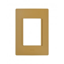 PLACA 3MODULOS S/CHASIS  – AMARILLO AMBAR S26 | Simon 26 | CODIGO 2600613-062