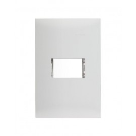 PLACA BLANCA DE 1 MODULO CON CHASIS *180* | Simon 25 | CODIGO 25611-30