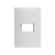 PLACA BLANCA DE 1 MODULO CON CHASIS *180* | Simon 25 | CODIGO 25611-30